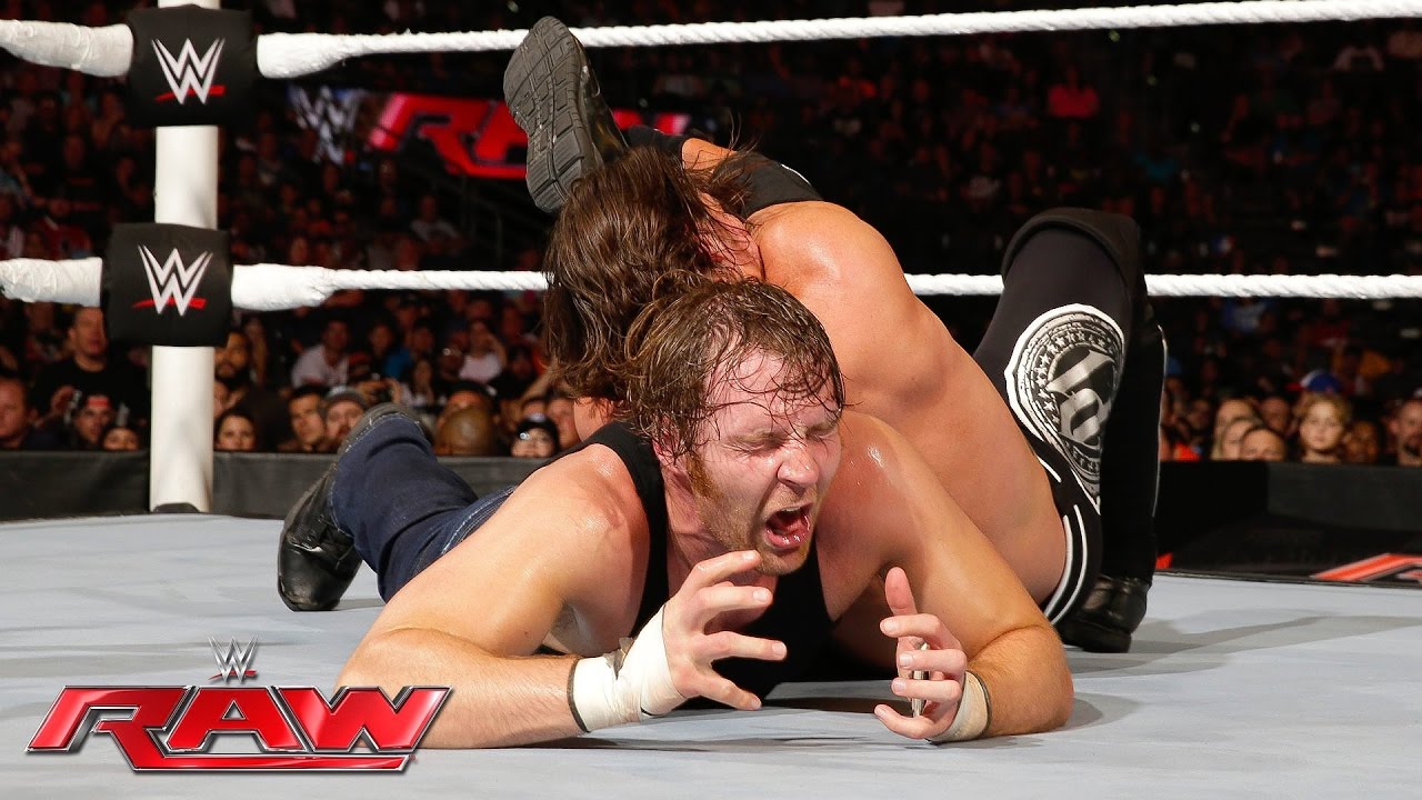 wwe AJ Styles vs. Dean Ambrose 2016 big victory