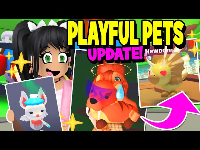 Adopt Me! on X: 😻 Playful Pets update! 🥺💕 🙀 More expressive