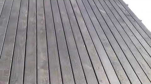 Exclusive: Charred timber roof on barn