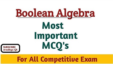 Boolean algebra MCQ