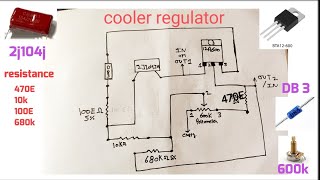 how to make cooler regulator at home # cooler motor regulator circuit diagram . 470E instead of 470M how to make cooler regulator at home # cooler motor regulator circuit diagram . 470E instead of 470M