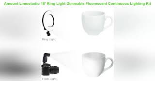 Limostudio 18' Ring Light Dimmable Fluorescent Continuous Lighting Kit 5500k Photography Photo Stud