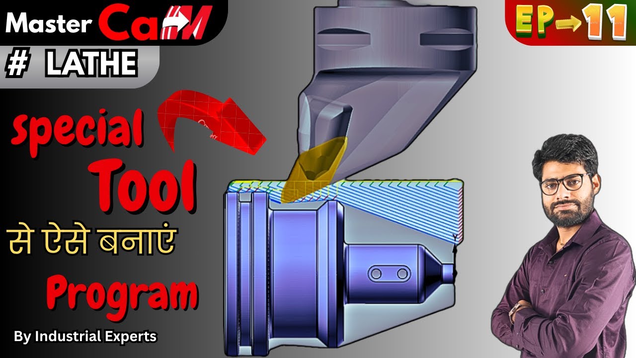 Mastercam prime  & plunge turning by special tool by 