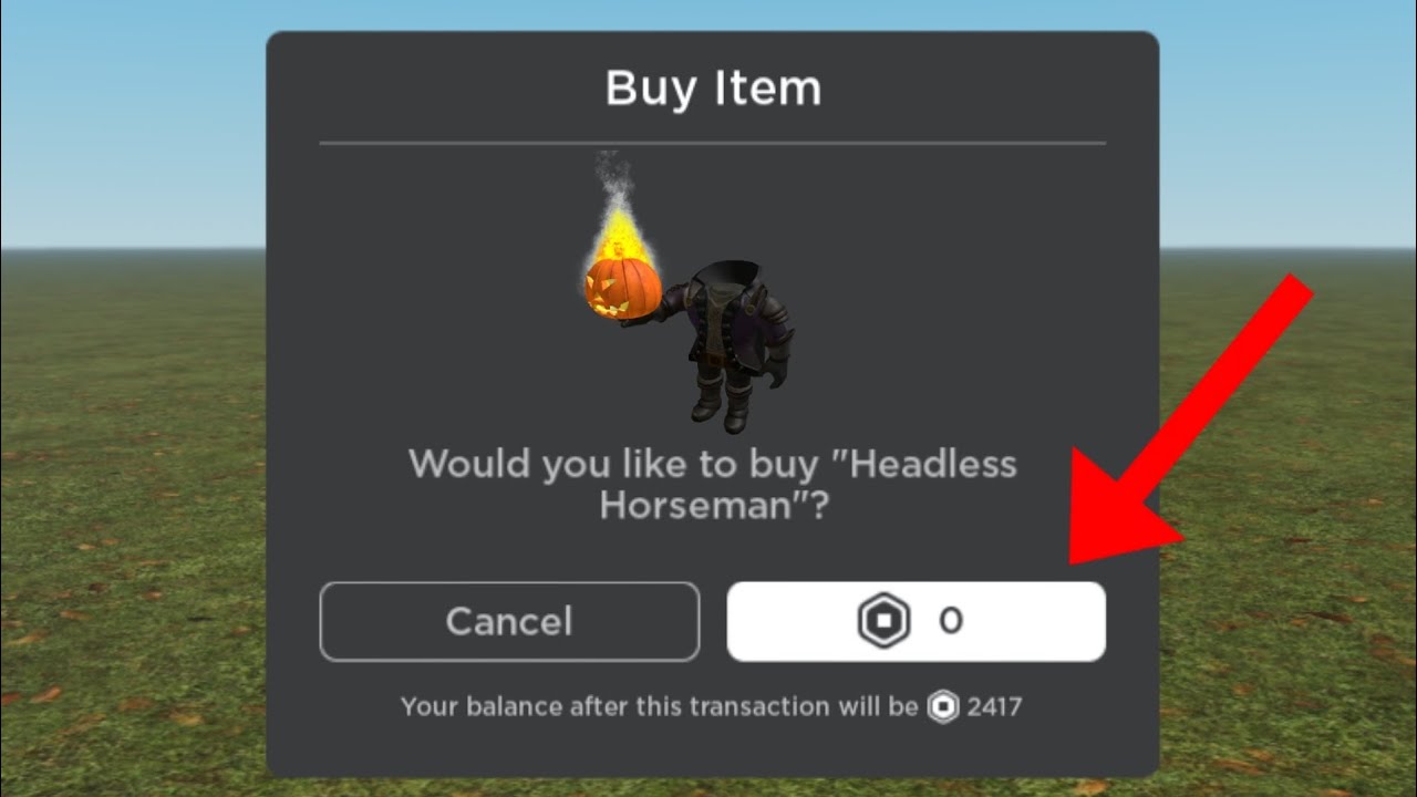 RBXNews on X: Headless Horseman is now available for free in the
