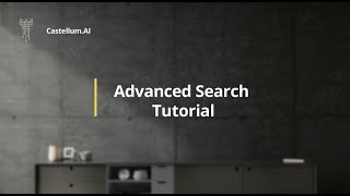 Tutorial: Advanced Search