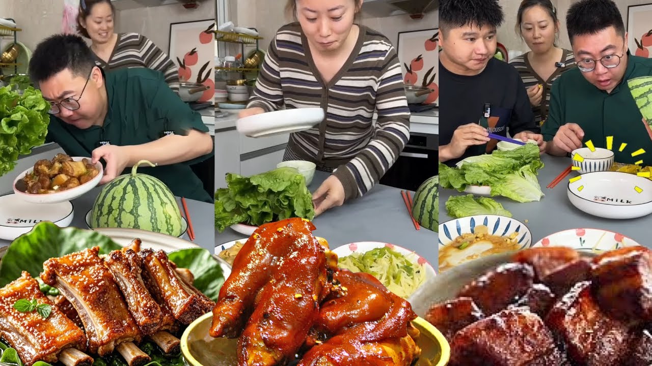 自私哥哥想独吞红烧肉，不料计划还是被妈妈识破，最后只啃到西瓜皮【林小志】