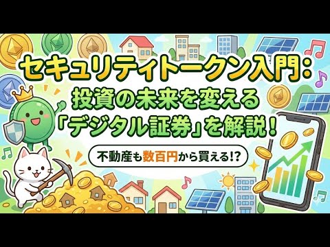 【1分解説】セキュリティトークンとは？投資の未来を変える「デジタル証券」を徹底解説！【STO/暗号資産】