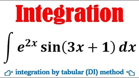 Integrate e^2x sin(3x+1)