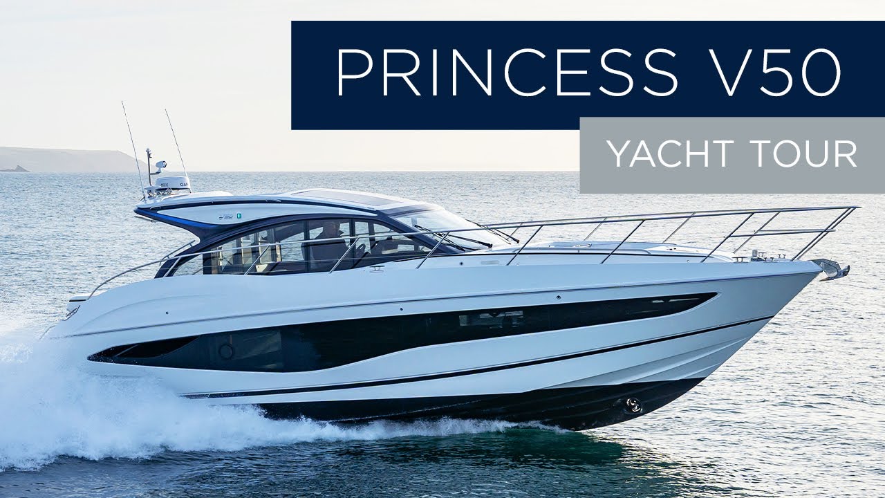 2024 Princess V50 Deck | Yacht Tour with Yacht Sales Professional | New Yacht For Sale in UK