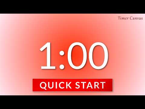 1 Minute Timer Red Aura | Quick Focus Reset for Deep Work