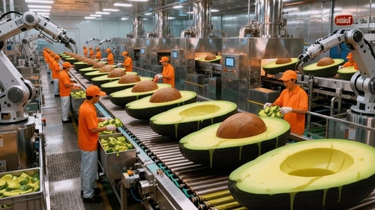 Inside a Modern Avocado Factory: From Raw Avocados to Bottled Premium Oil (Full Process)