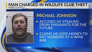 Man arrested after being accused of stealing from wildlife club in Minot