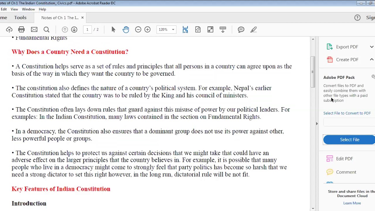 1 The Indian Constitution Class 8 YouTube