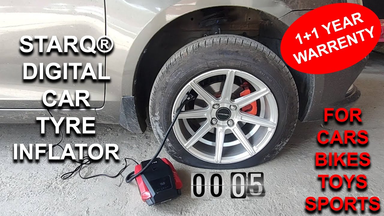 STARQ® Digital Car Tyre Inflator - 12V DC Portable Air Compressor