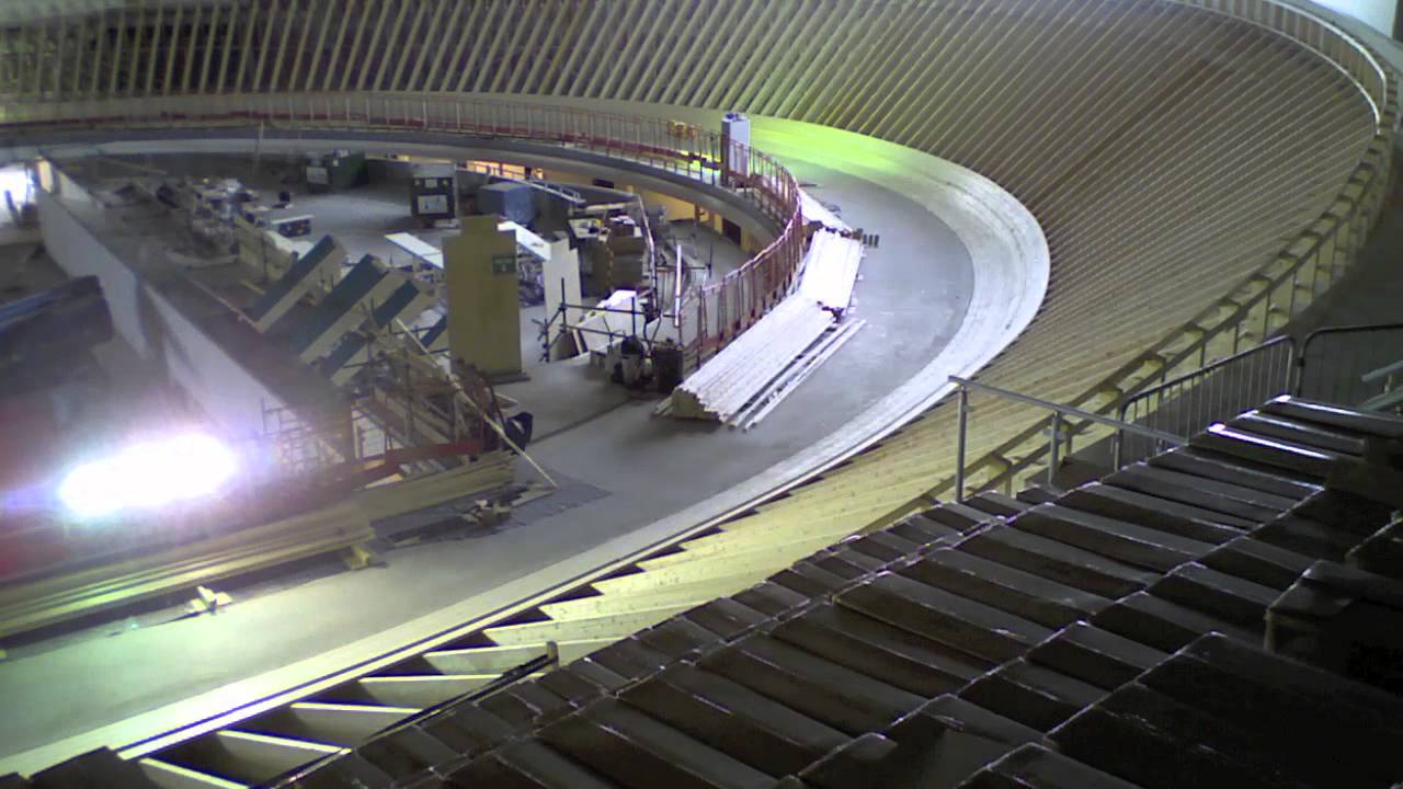 Derby Arena track construction