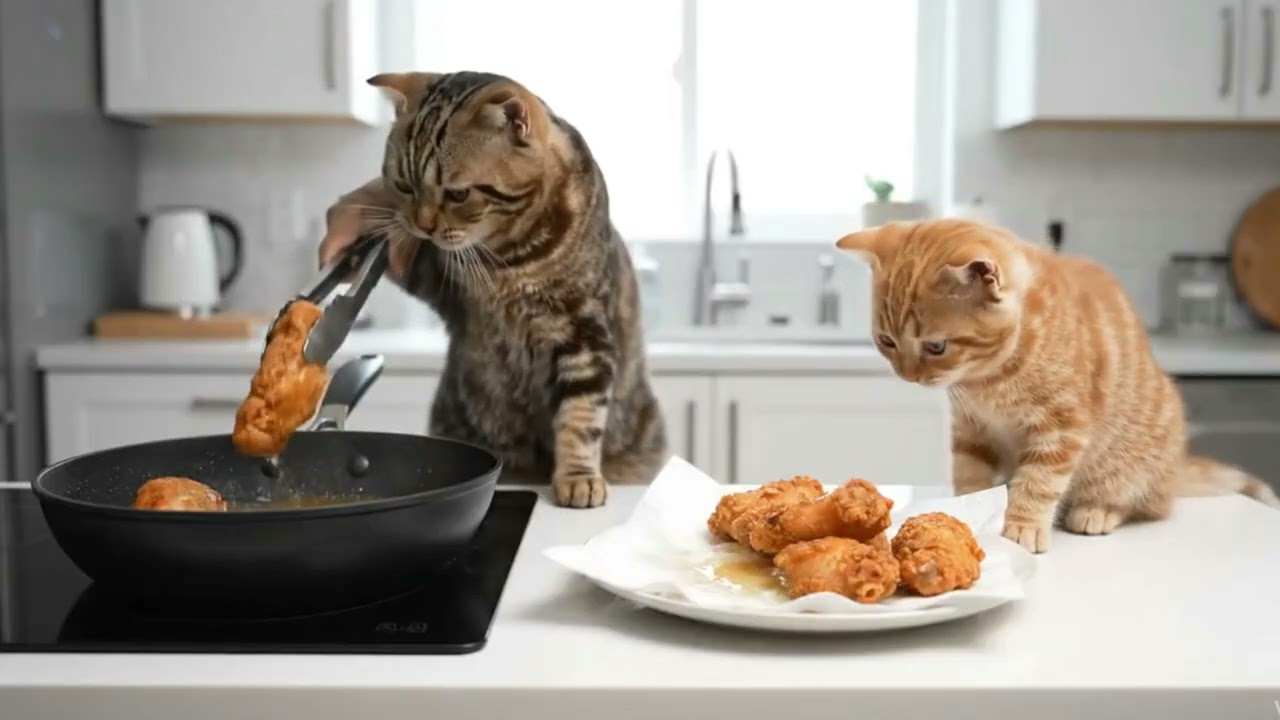 Mama Cat no Aisatsu — Frying Chicken with Love and Sharing with Neighbors 🐾