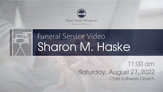 Sharon Haske Funeral Service