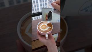 coffee art on cappuccino