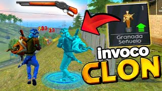 CLONES EN FREEFIRE INVOCO CLONES(TROLL) NUEVA ESCOPETA ACTUALIZACIÓN HALLOWEEN FREEFIRE