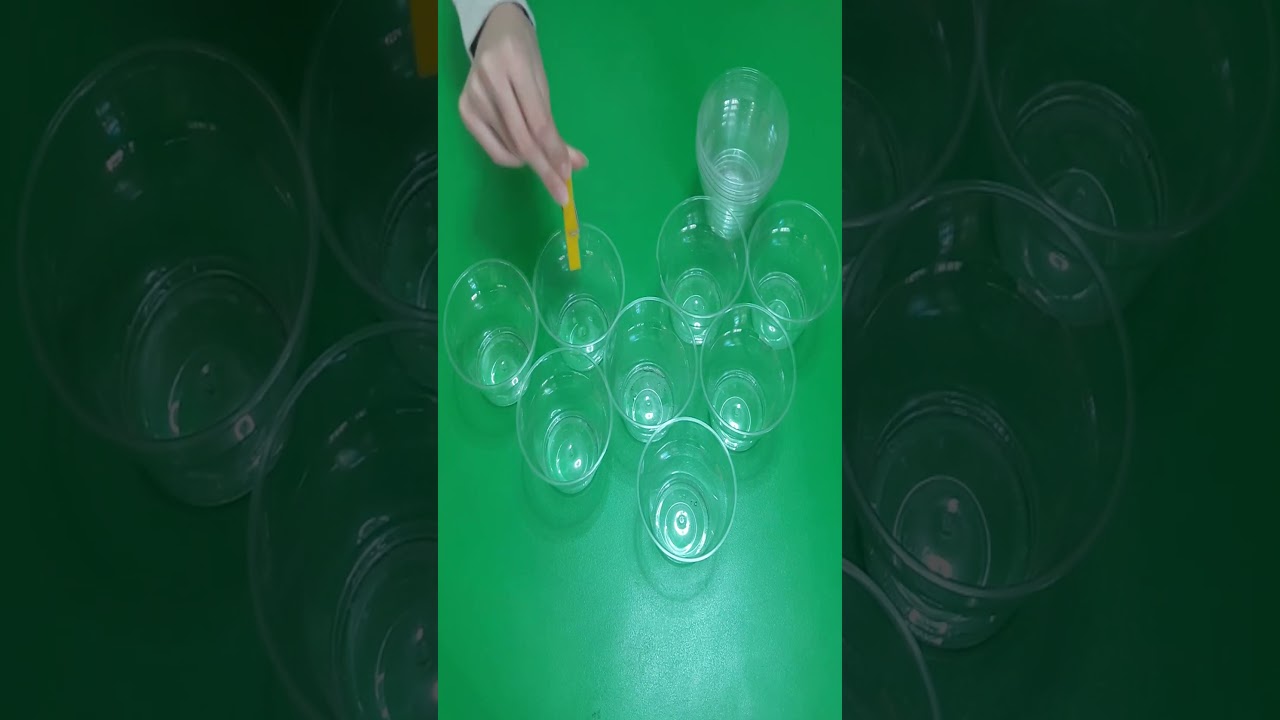 Pegging Plastic Cups : Game with Simple Materials