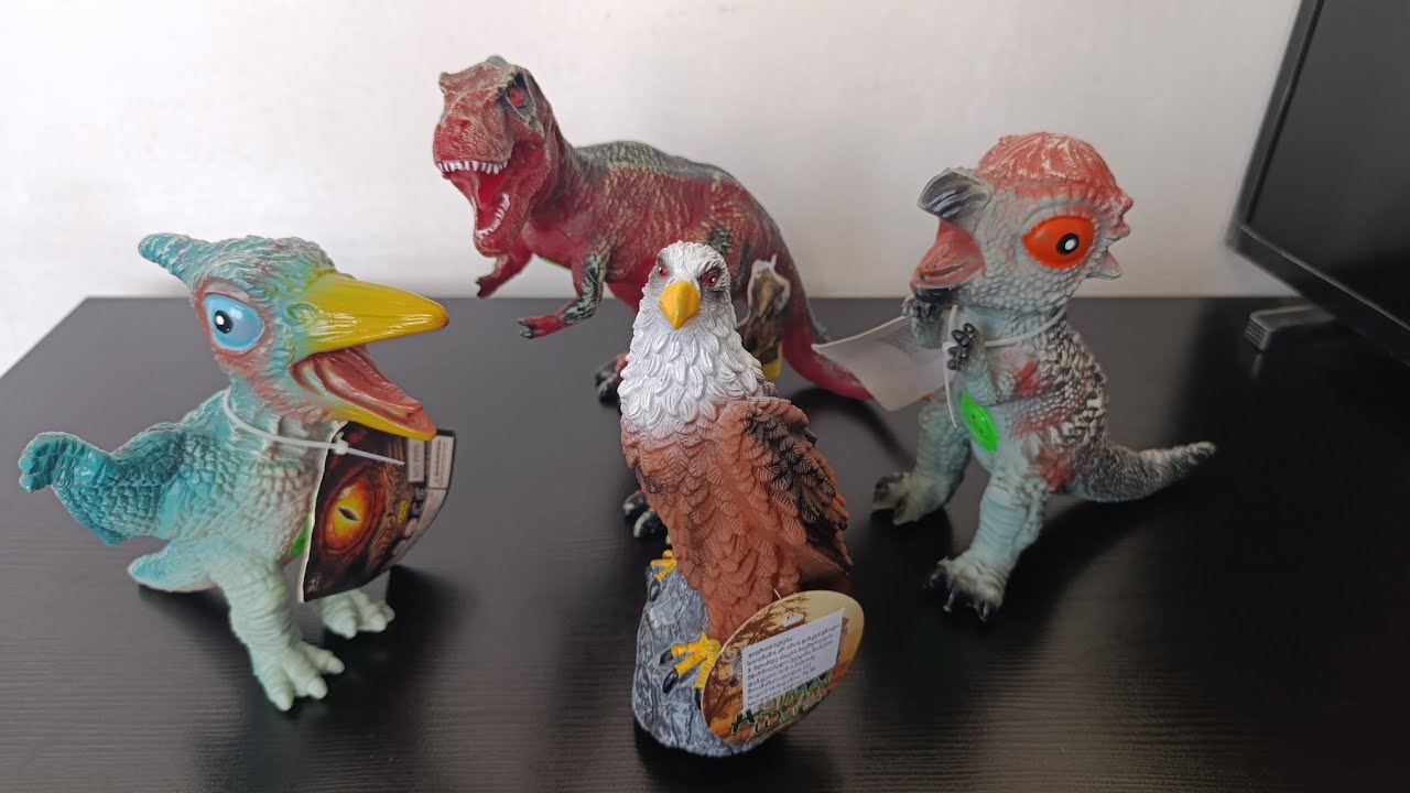 4 Plastic Animals Figures With Sounds | Unboxing & Review