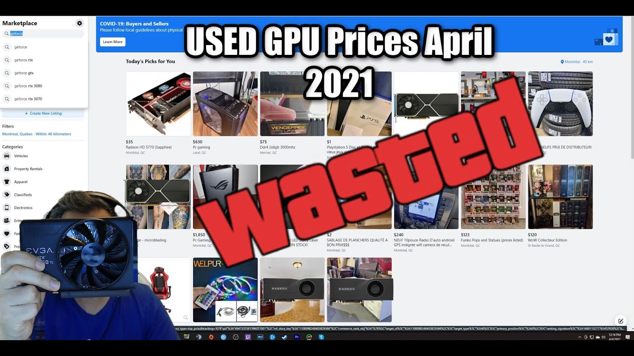 GPU prices are Ridiculous April 2021 | The GPU Stockers