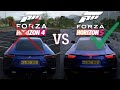 Forza horizon 5 vs 4 gameplay and engine sounds comparison lexus lfa