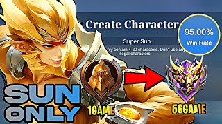 CRAZY 95% WINRATE from WARRIOR to MYTHIC with SUN ONLY!? (Best Beginner Build)