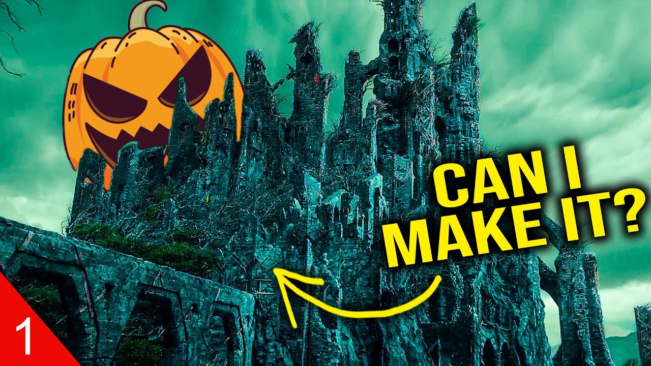 I made a Lord of the Rings 🎃 Halloween Castle 🎃 MASSIVE Diorama | Warhammer Scenery Dol Guldur [1]