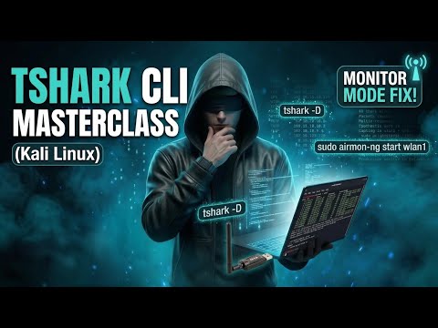 Stop Using GUI! 🛑 Master Tshark Packet Sniffing in 8 Minutes 🏴‍☠️⚡ | In Hindi 