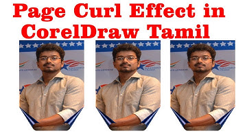 Page Curl Effect in  CorelDraw in Tamil