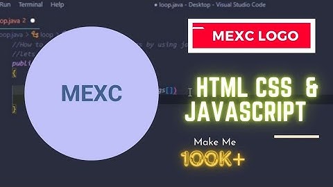 MEXC Logo Design By Using HTML CSS And JavaScript Tutorial | HTML CSS mini projects | Codewithziaul