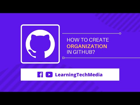How to create organization in GitHub?