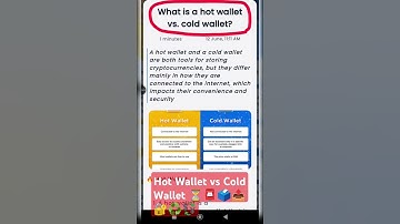 🔐♻️What is Hot Wallet vs Cold Wallet in crypto?? #blockchain #wallet #crypto #digitalcurrency #pi