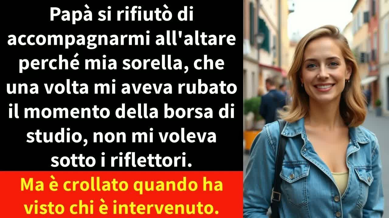 Papà si rifiutò di accompagnarmi all'altare perché mia sorella, che una volta mi aveva rubato il