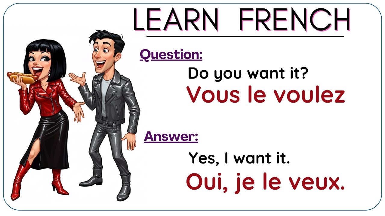 Everyday French Phrases & Conversation Practice | Learn French for Beginners | Easy french