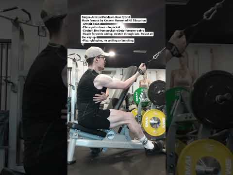Single Arm Lat Pulldown - Row hybrid, N1 style Kas