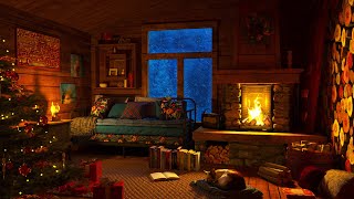 Fireplace Burning in a Cozy Winter Cabin - Relaxing Fireplace Ambience by Rainy Guy 99,861 views 4 months ago 8 hours