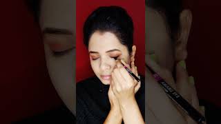 Easiest Way To Wear Fine & Deep Black Eyeliner & Kajal shorts youtubeshorts makeup