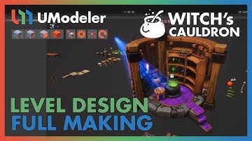 3D Modeling in Unity - Full Making Video of Level Design in the Witch