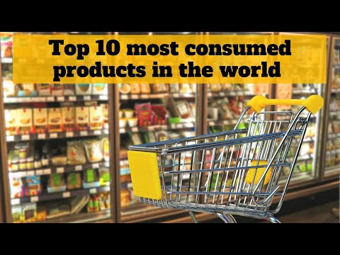Top 10 most consumed products in the world for 1 year
