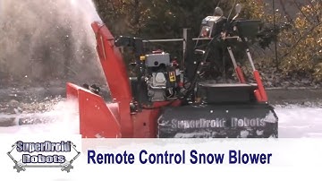 Snow Blower Robot Remote Controlled by SuperDroid Robots