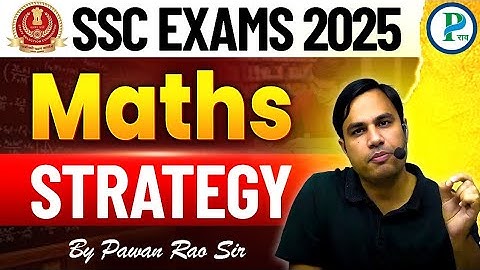 SSC EXAMS MATHS STRATEGY 😱 2025 | SSC EXAM 2025 | By Pawan Rao Sir