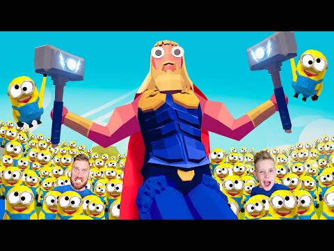 Thor vs 1,000 Minions in Tabs!