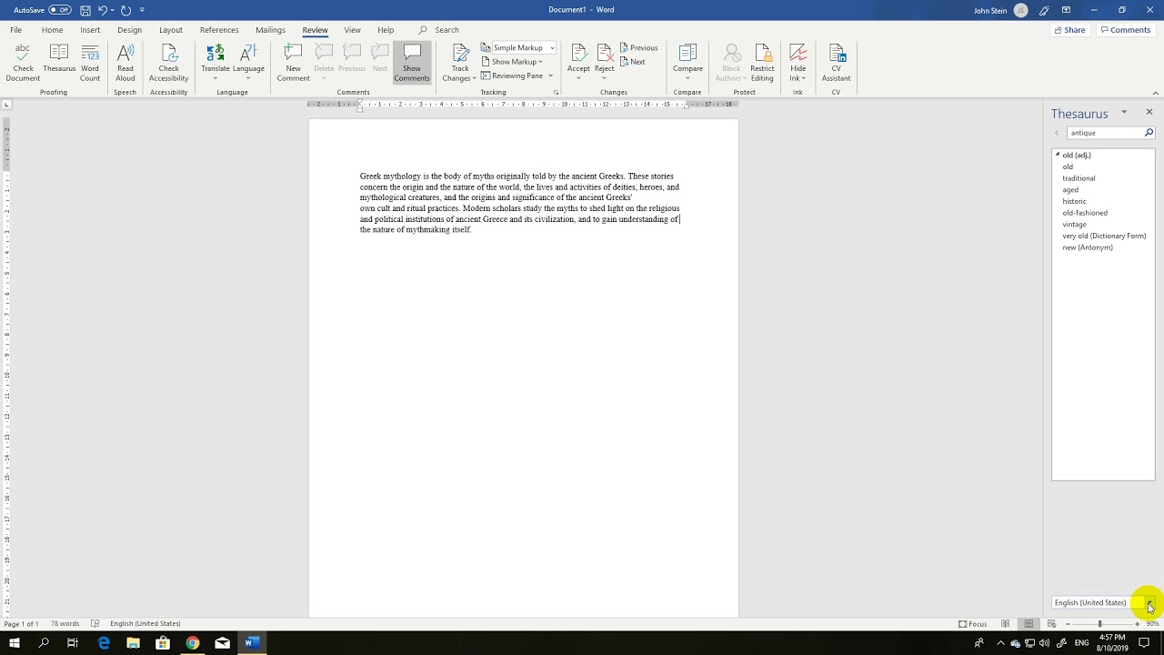 !Use TEZARUS! in Microsoft Word
