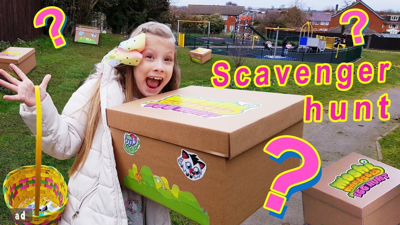 Moshi Monsters Egg Hunt Scavenger Hunt in the playground