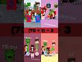 JJ's Sister Choose ở or - MAIZEN (Animation Meme) #shorts #memes #funny #animation #minecraft