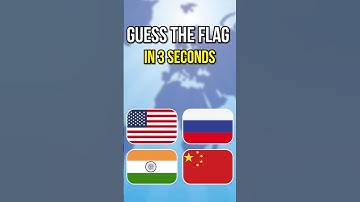 Guess The Flag in 3 Seconds - Amazing Quiz