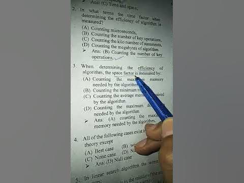 computer science mcqs DATA STRUCTURES AND ALGORITHM - YouTube