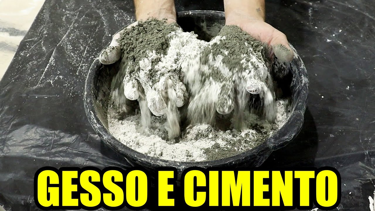 Misture Gesso e Cimento e se Surpreenda com o Resultado